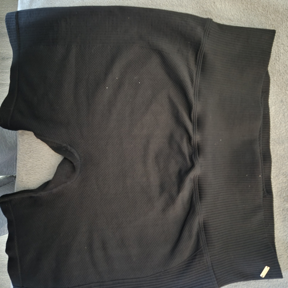 Victoria's Secret PINK Active Black High-Waist Ribbed Shorts